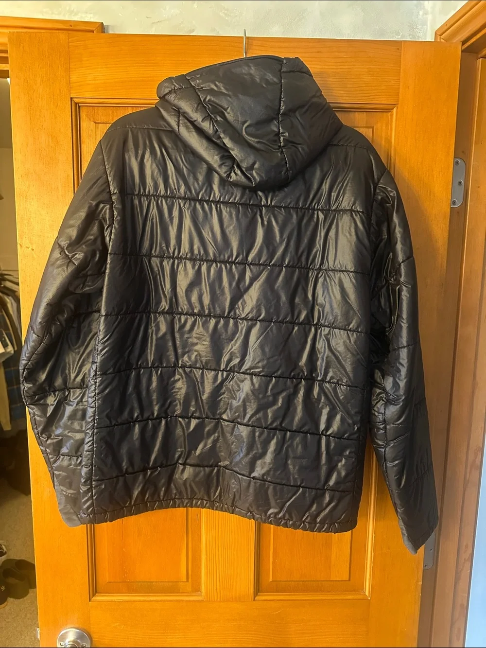 Montbell Men's Black Packable Puffer Jacket with Hood - Picture 3 of 3